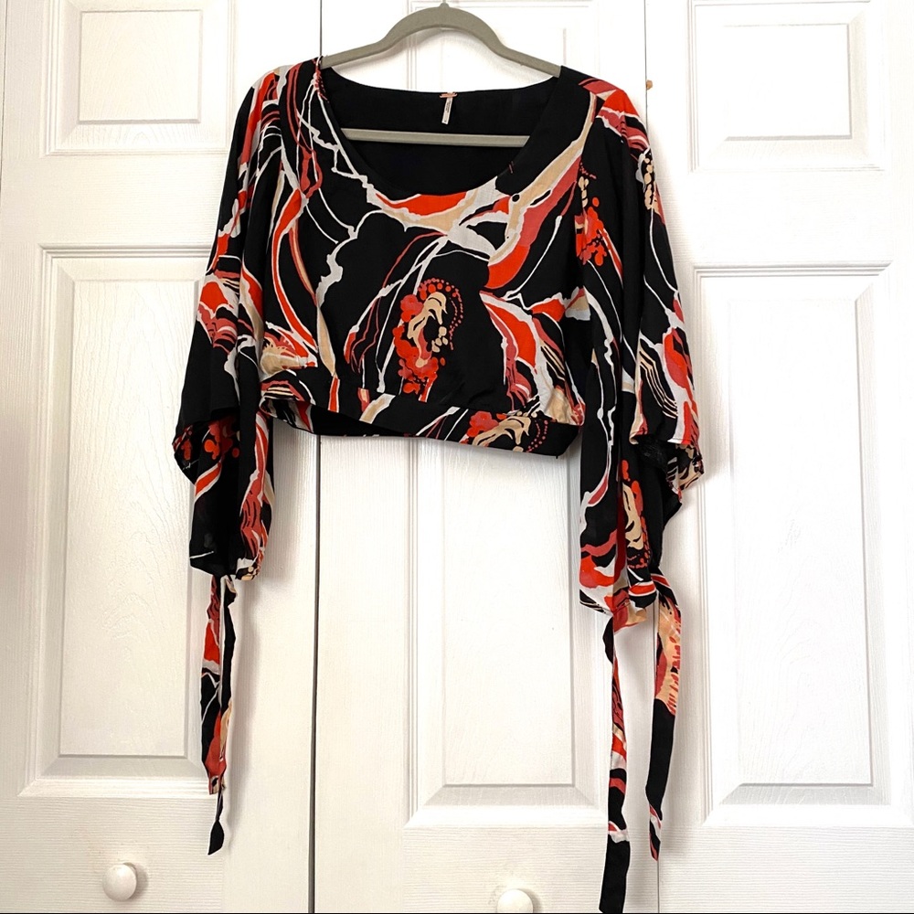 Free People Printed Crop Top